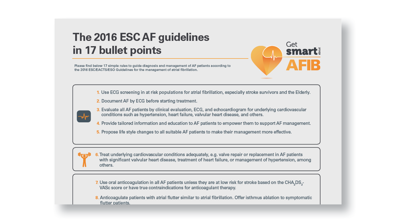 Atrial Fibrillation ESC guidelines